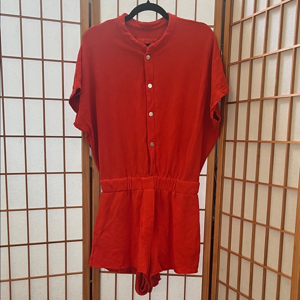 NWOT Romper Jumpsuit— Italian French Terry